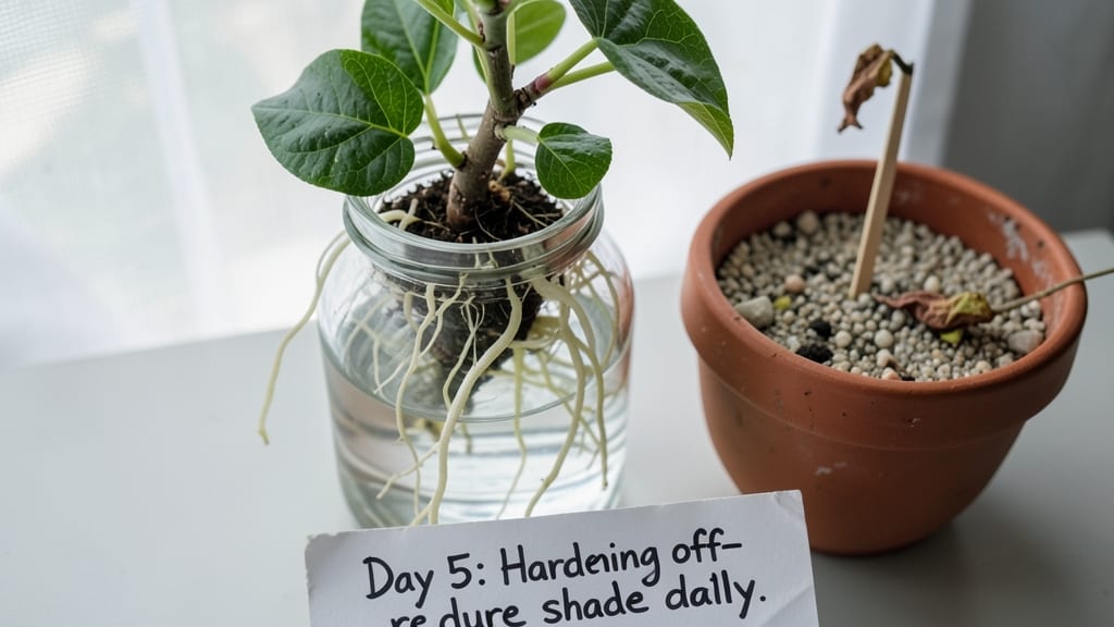 Transplanting to Soil After Rooting