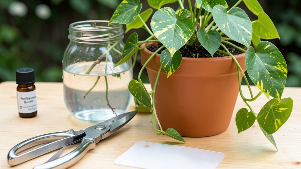 How to Cut Pothos for Water Propagation: Leafy Stems Root in Days