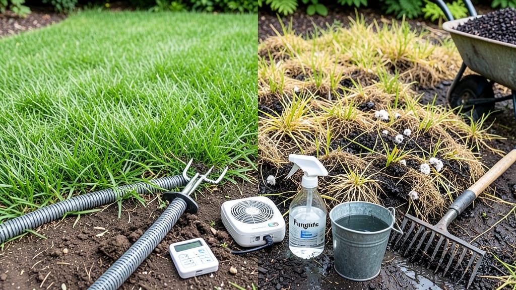 How to Fix Overwatered Lawn: Drain, Aerate, and Revive Roots Fast