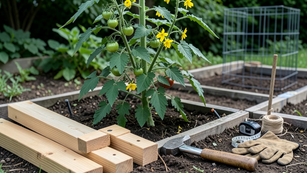 How to Make a Wooden Tomato Cage: Sturdy Frame for Towering Vines in Minutes
