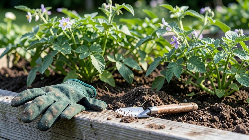 Hill Potatoes in Containers: Space-Saving Stack for Maximum Yield