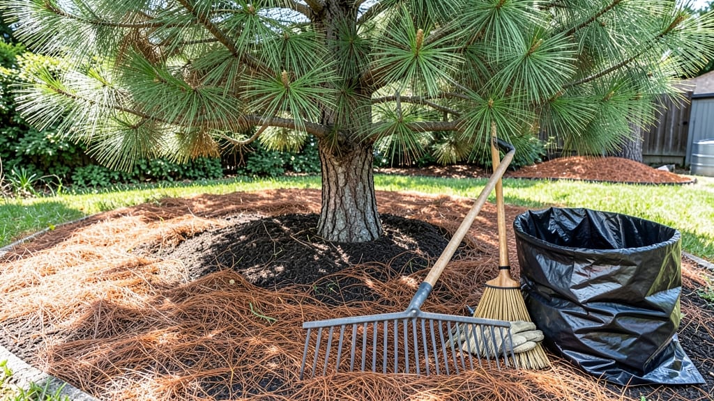 How to Get Rid of Pine Needles in Yard: Boil-and-Pour Barrier for Permanent Clearing