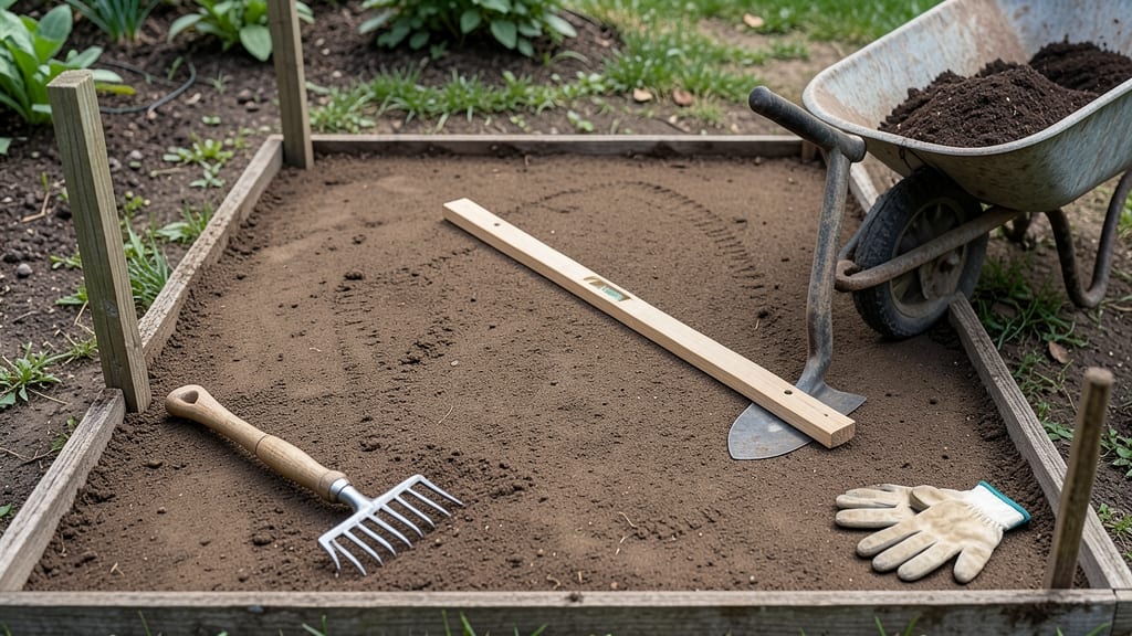 Level Ground for Garden Bed: Flat and Firm Foundation in Minutes
