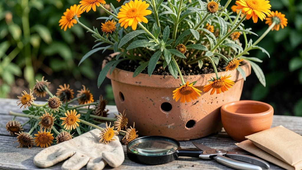 How to Collect Calendula Seeds: When Pods Turn Brown and Crack Open