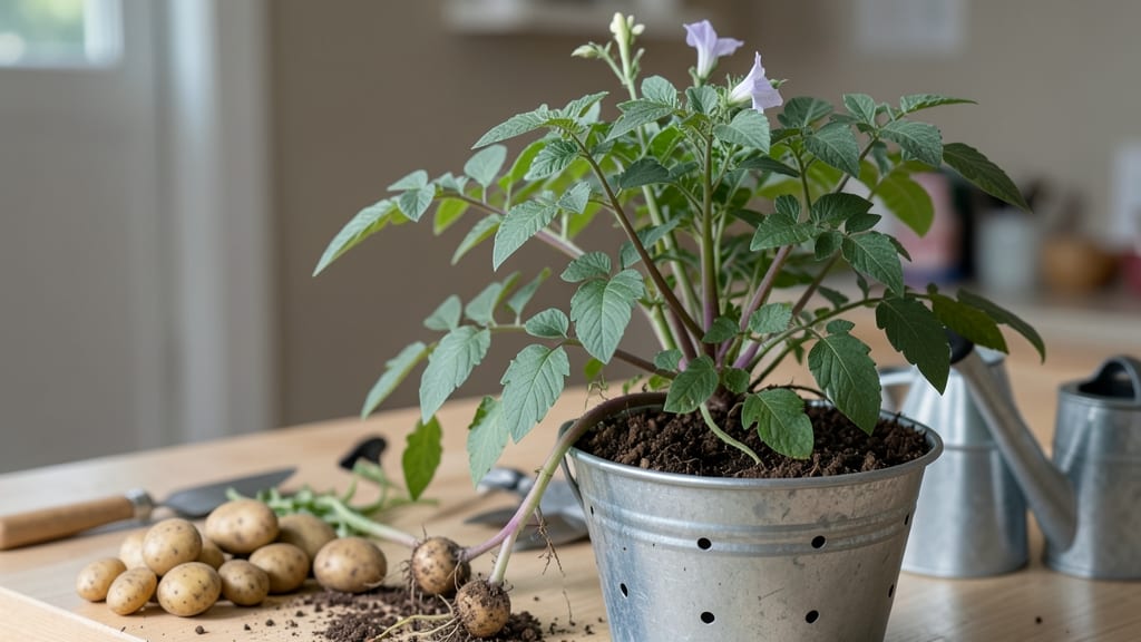 How to Grow Potatoes in a Bucket Indoors: Space-Saving Harvest in 3 Months