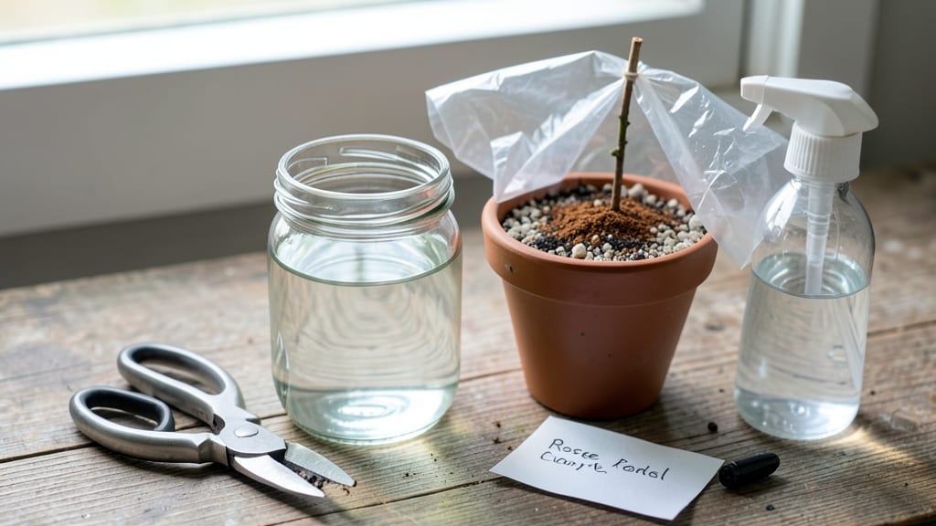 How to Get a Rose Cutting to Root: Hormone-Free Trick for 90% Success