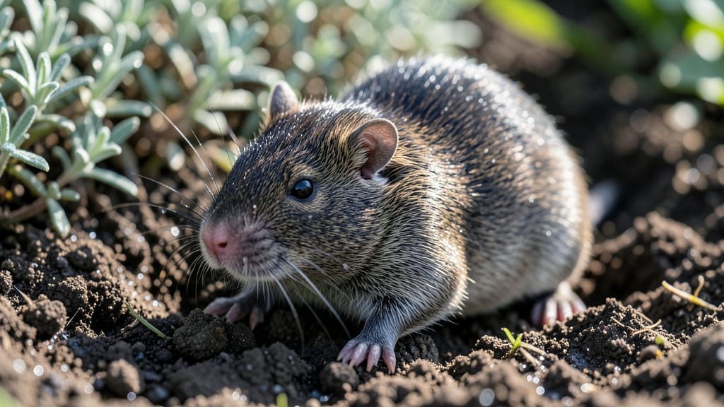 How to Deter Moles From Garden: Iron Barrier Buried Deep
