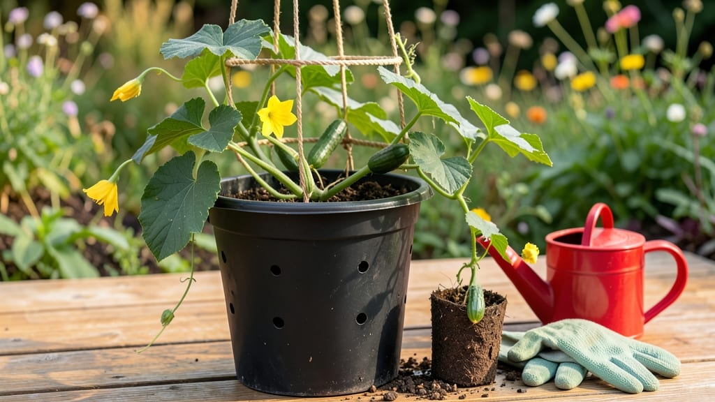 How to Grow Cucumbers in a 5-Gallon Bucket: Space-Saving Harvests Without Compromise