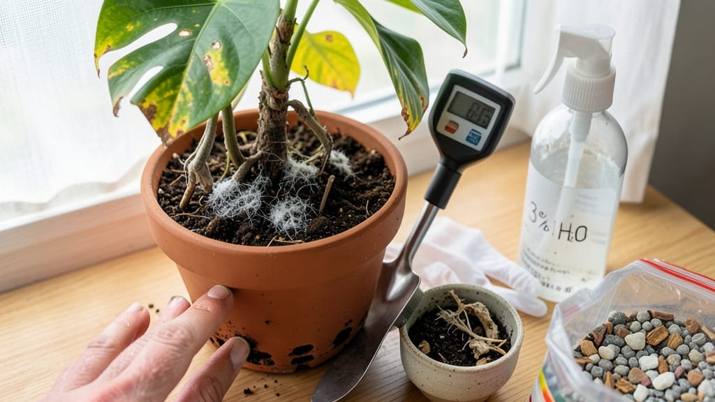 How to Get Rid of Mushrooms in Houseplants: Boil-and-Pour Barrier That Smothers Spores