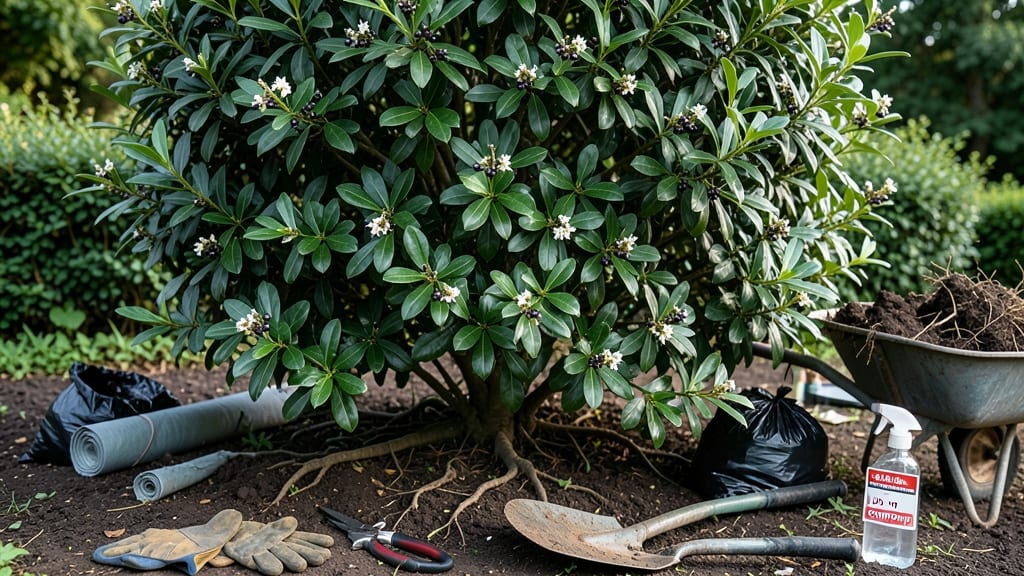 How to Get Rid of Chinese Privet: Vinegar-Soap Cut Stump Treatment That Kills Roots Fast