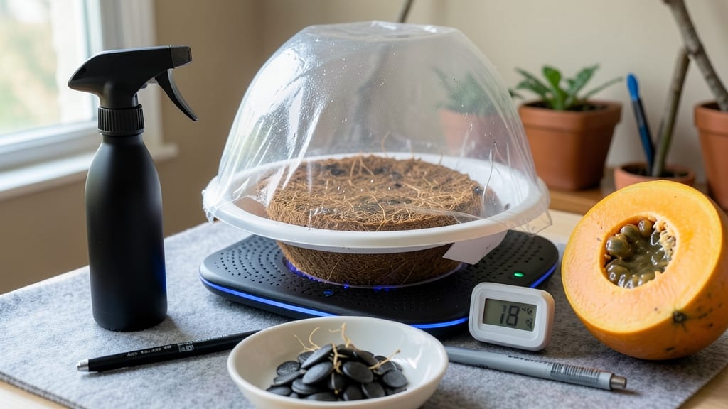 How to Germinate Papaya Seeds Faster: Warm Moist Paper Towel Trick