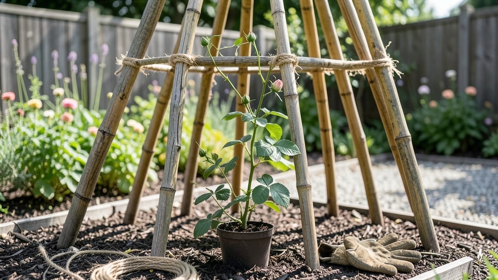 How to Make a Teepee Trellis: Sturdy Support for Climbing Plants in Minutes