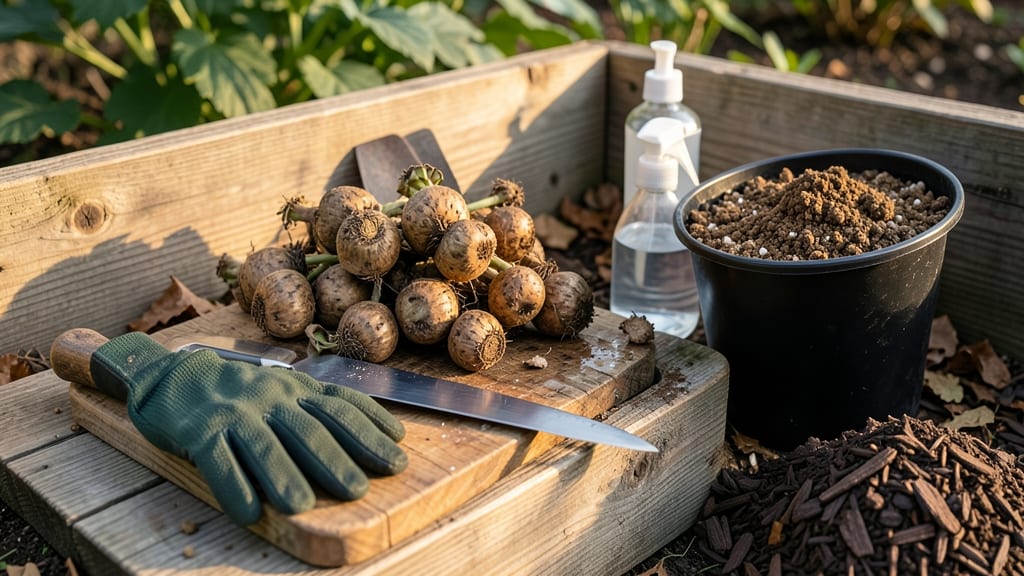 How to Divide Dahlia Tubers in Spring: Gentle Cuts for Bigger Blooms Next Year