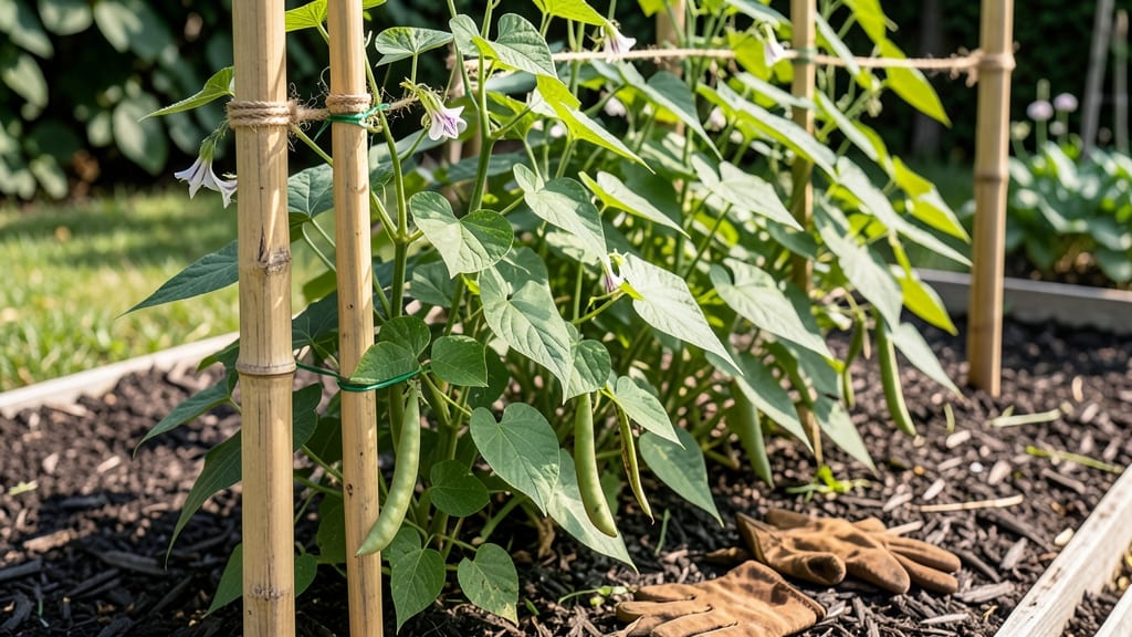 How to Make Green Bean Trellis: DIY Vertical Garden Hack for Bushy Plants