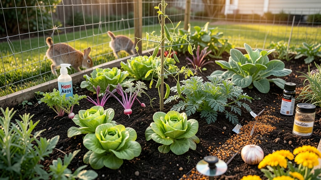 How to Keep Bunnies Out of Vegetable Garden: Boiling Water Barrier That Smothers Roots Forever