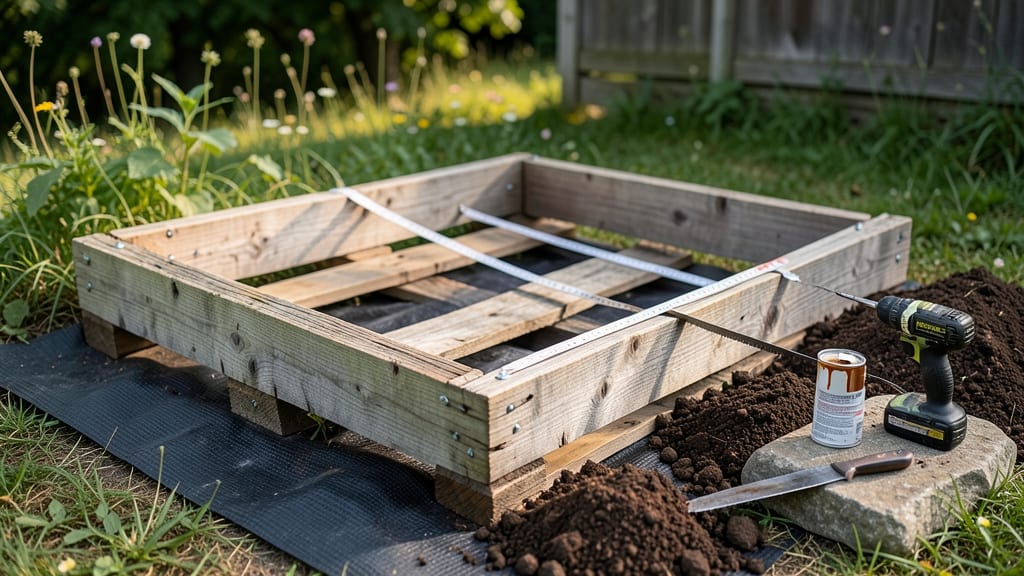 How to Build a Raised Garden with Pallets: Stacked Planter Hack for Year-Round Growing