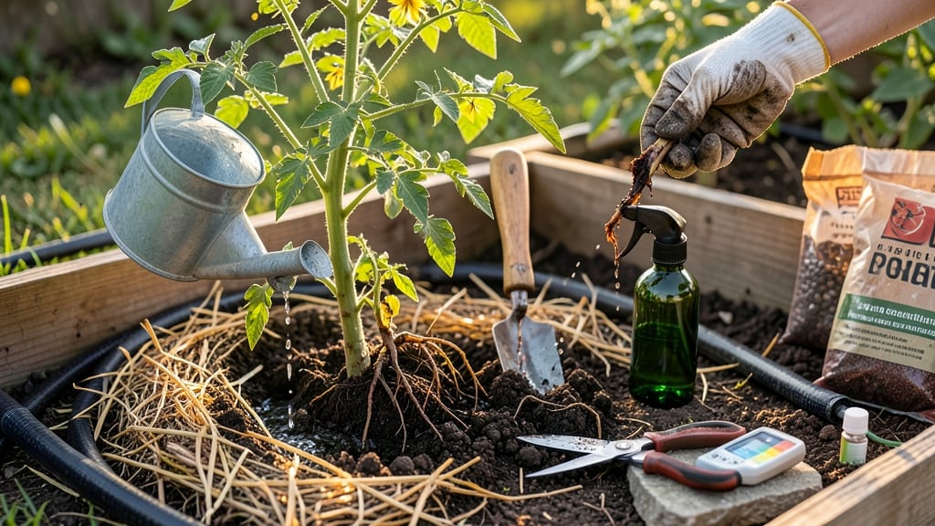 How to Fix Bottom Rot on Tomatoes: Boil-and-Pour Barrier That Stops Fungal Spread